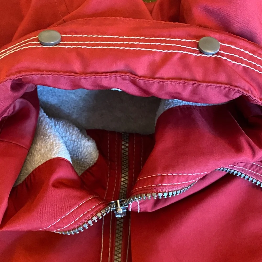 Old Navy Red Kids fleece lined jacket